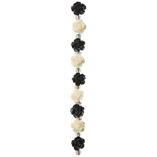 Black & White Flower Beads, 10mm by Bead Landing&trade; {4}