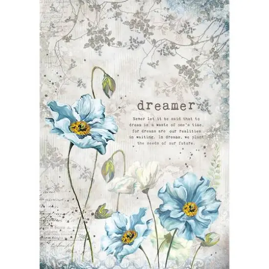 Stamperia Dreamer 8.25" x 11.75" Rice Paper, 6 Sheets {3}