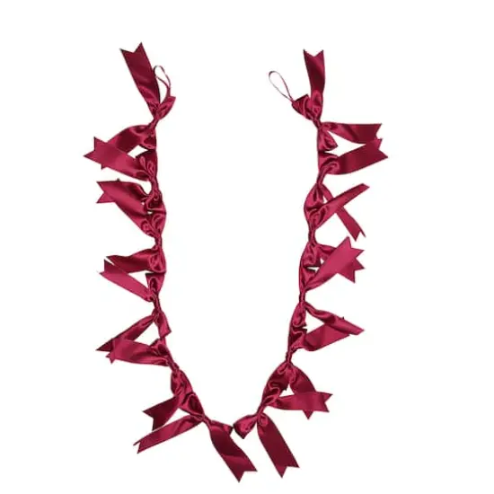 6ft. Burgundy Bow Garland by Ashland&reg; {1}