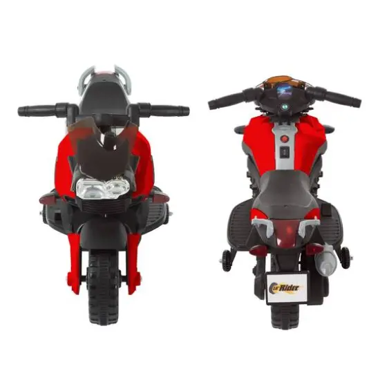 Toy Time Ride-On 2 Wheel Motorcycle Red {6}