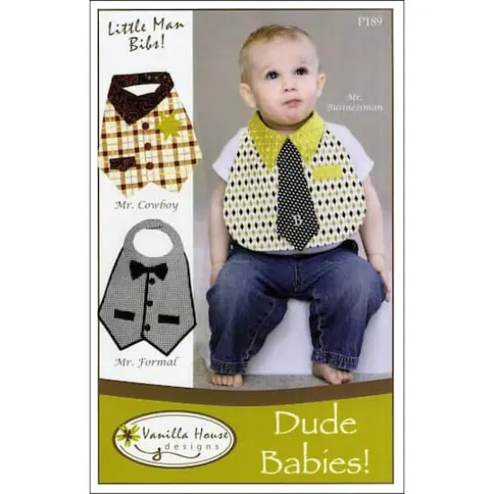 Vanilla House Dude Babies Bibs Pattern {1}