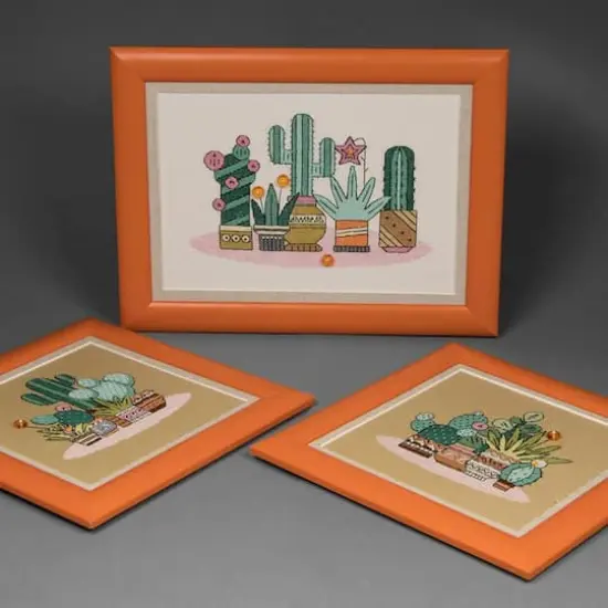 Crystal Art Counted Cross Stitch Kit Triptych Bright Mexico {3}