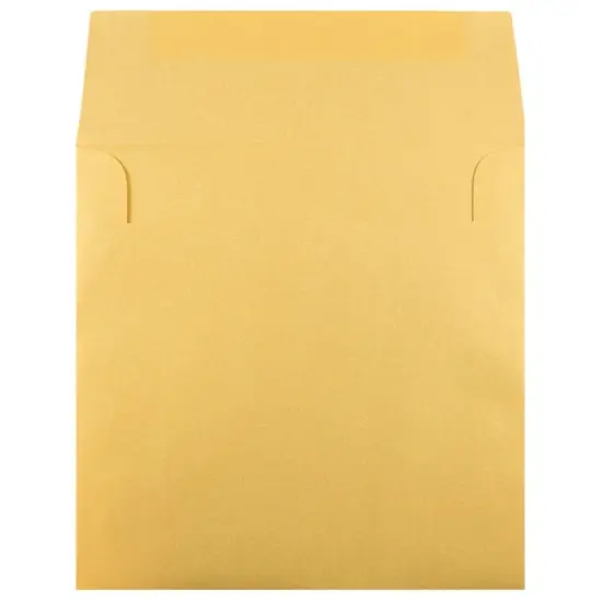 JAM Paper 8.5" x 8.5" Gold Stardream Square Metallic Invitation Envelopes, 50ct. {3}