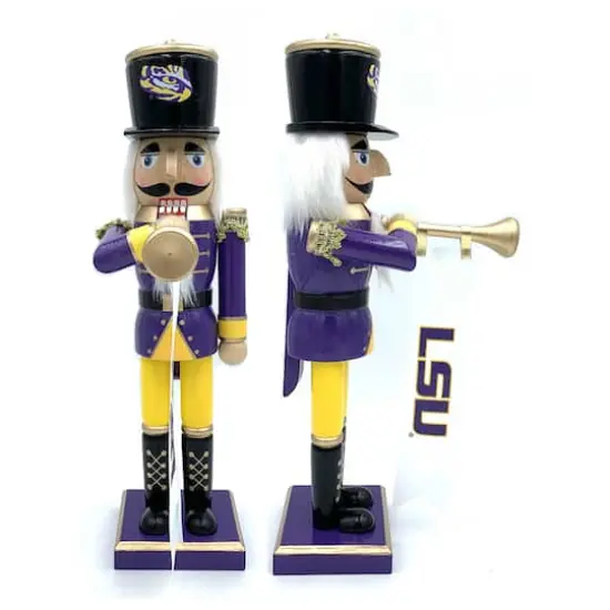 14" College Bugler Nutcracker LSU {1}
