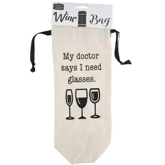 Personality Case&trade; Glasses Canvas Wine Bag {4}