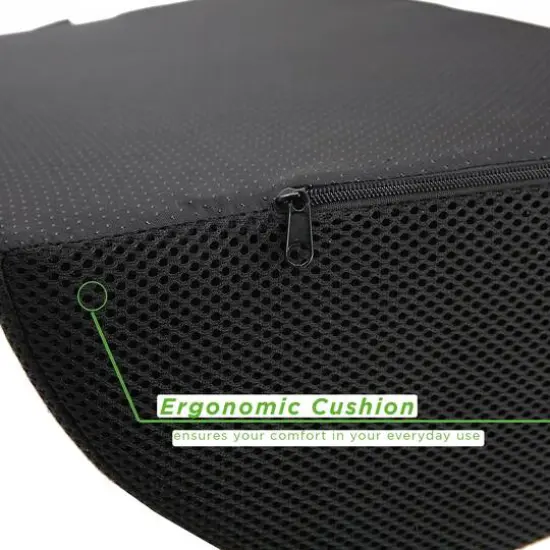 Mind Reader Black Foam Multi-Purpose Cushion {6}