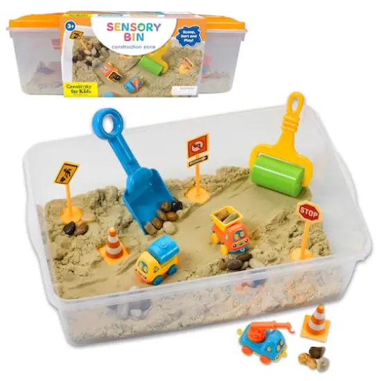 Creativity for Kids&reg; Construction Zone Sensory Bin {1}