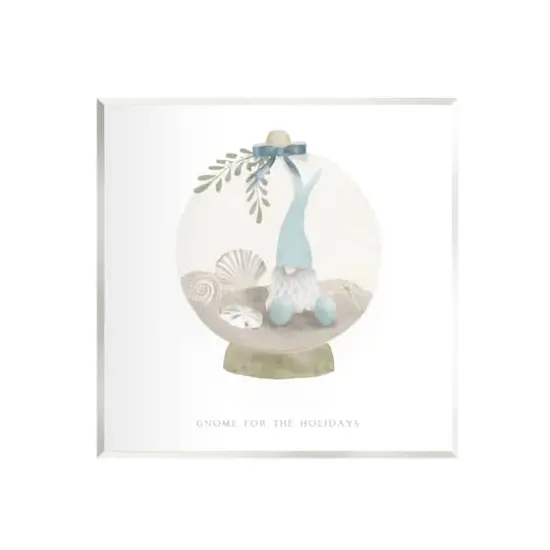 Stupell Industries Gnome For The Holidays Seashells Wall Plaque Art {1}