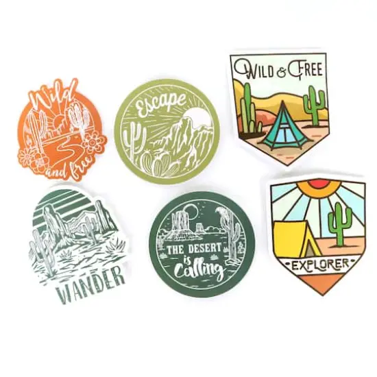 Desert Vinyl Die Cut Stickers by Recollections&trade; {1}