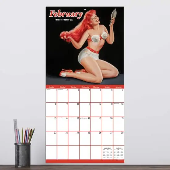 2026 PinUps Wall Calendar {4}