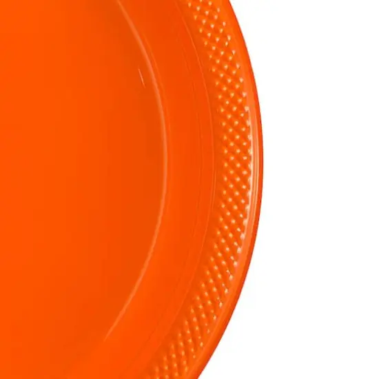 JAM Paper 9" Plastic Party Plates, 20ct. Orange {4}