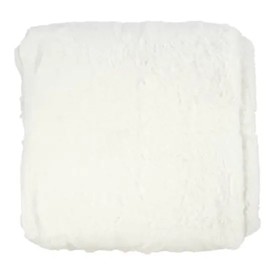 60" Faux Fur Throw Blanket by Ashland&reg; Ivory {1}