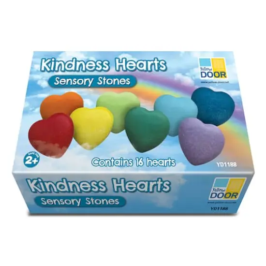 Yellow Door Sensory Stones Kindness Hearts Play Set {6}
