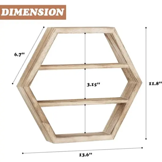 Essential Oil Storage Shelf Set Light Brown {4}