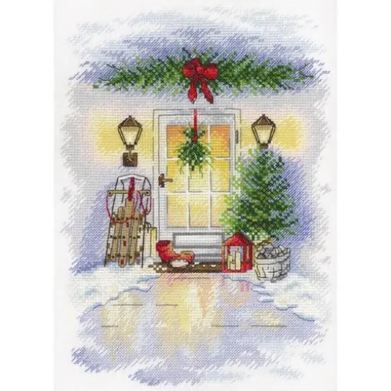 Christmas Door Cross Stitch Kit {1}