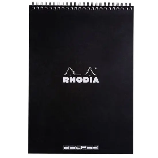 Rhodia&reg; Black Dot Wire-Bound Sketchbook, 8.25" x 11.75" {1}