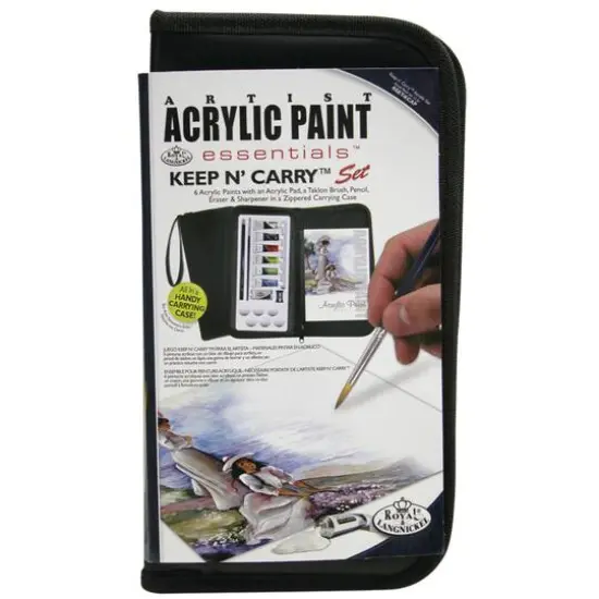 Royal & Langnickel® Essentials™ Keep N' Carry™ 11 Piece Acrylic Painting Set {1}