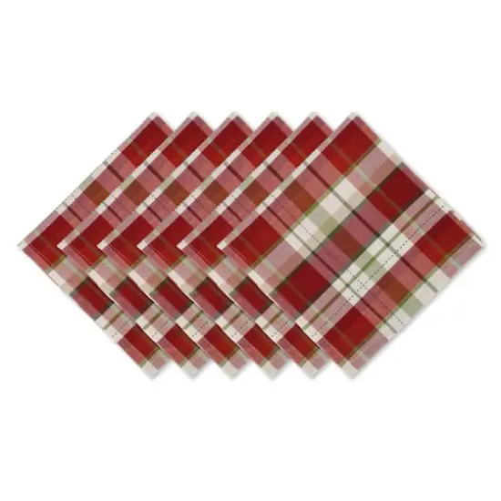 DII&reg; Mountain Trail Plaid Cloth Dinner Napkins, 6ct. {1}