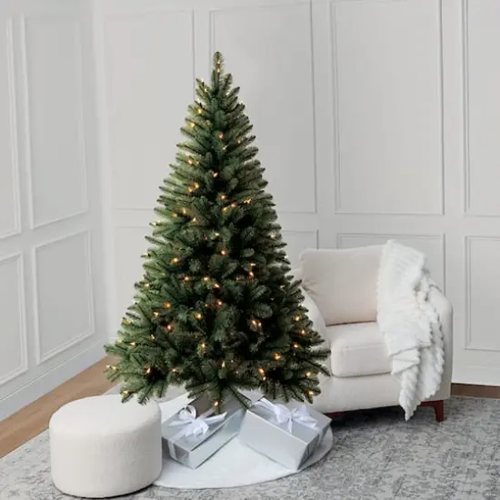 6ft. Pre-Lit Windham Spruce Artificial Christmas Tree, Warm White LED Lights by Ashland&reg; {1}