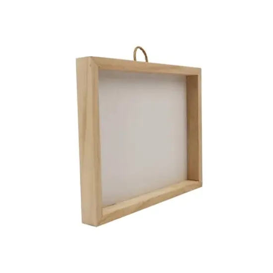 8" x 10" White Plaque with Unfinished Frame by Make Market&reg; {3}