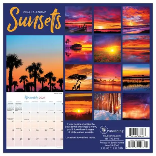 TF Publishing 2024 Sunsets Mini Calendar {3}