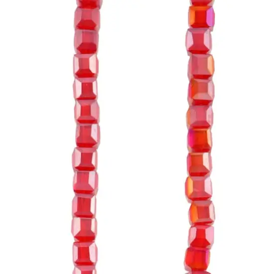 Red Faceted Glass Cube Beads, 5mm by Bead Landing&trade; {1}