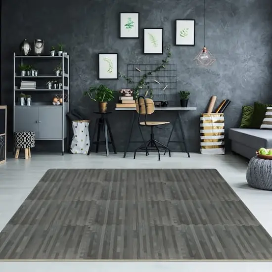 Sorbus 24" Interlocking Floor Tile Mats, 12ct. Gray {3}