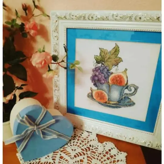 MP Studia Grapes & Fig Cross Stitch Kit {5}