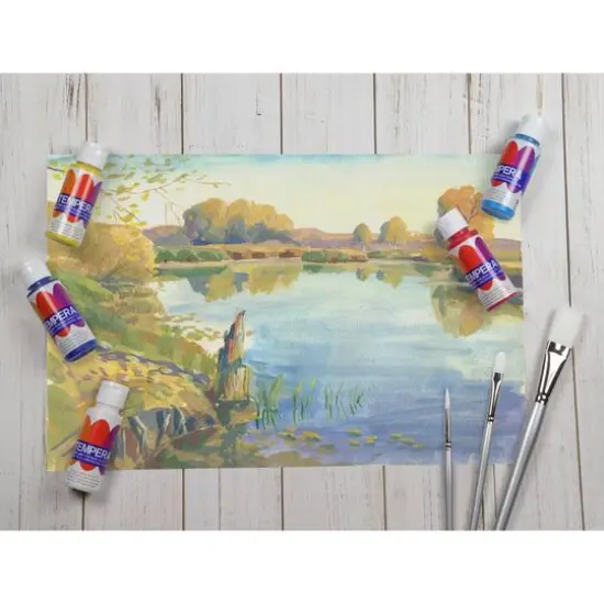 Pro Art&reg; Pearlescent 6 Color Liquid Tempera Paint Set {4}