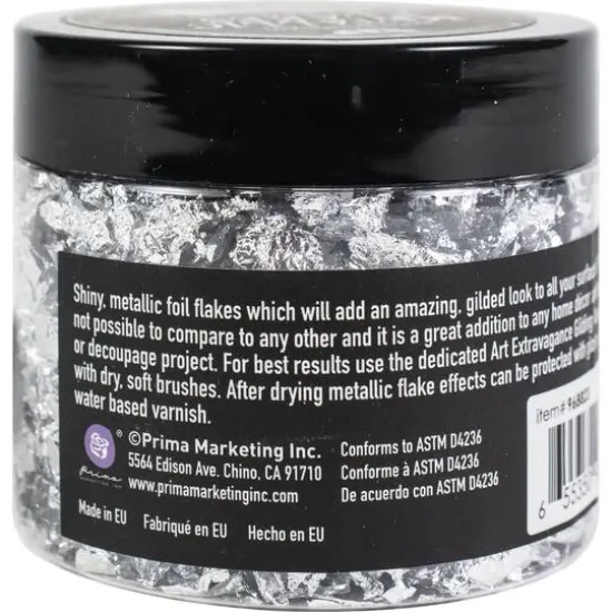 Finnabair&reg; Art Ingredients Metal Flakes, 150mL Silver {5}