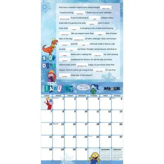 TF Publishing 2024 Mad Libs Wall Calendar {4}