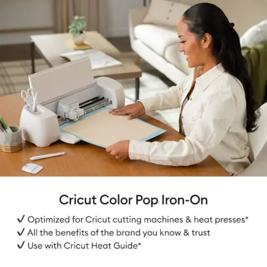 Cricut&reg; Color Pop Iron-On Black/Orange {7}