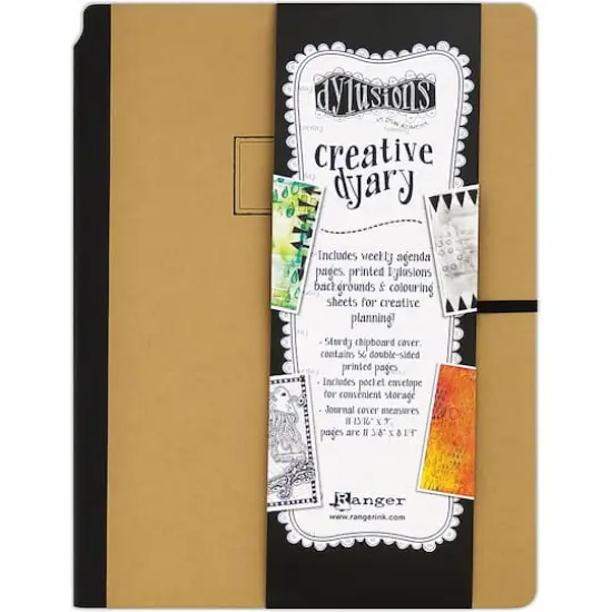 Dylusions Kraft with Black Creative Dyary {1}