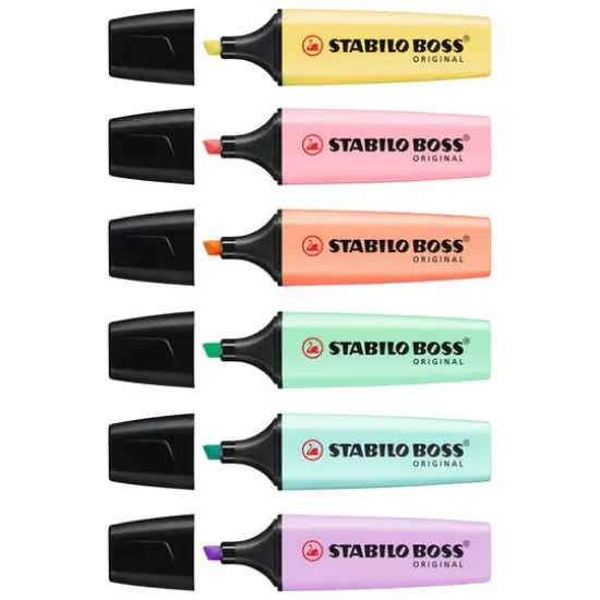 Stabilo&reg; Boss&reg; Original Highlighter 6 Color Set, Pastels {3}