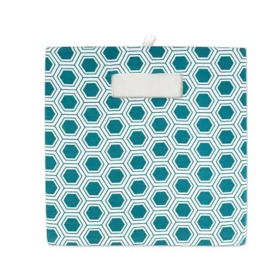 DII&reg; 13" Polyester Honeycomb Storage Cube Teal {7}