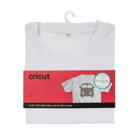 Cricut&reg; White Blank Youth Crew Neck T-Shirt {5}
