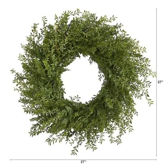 27'' Mixed Grass Wreath {3}