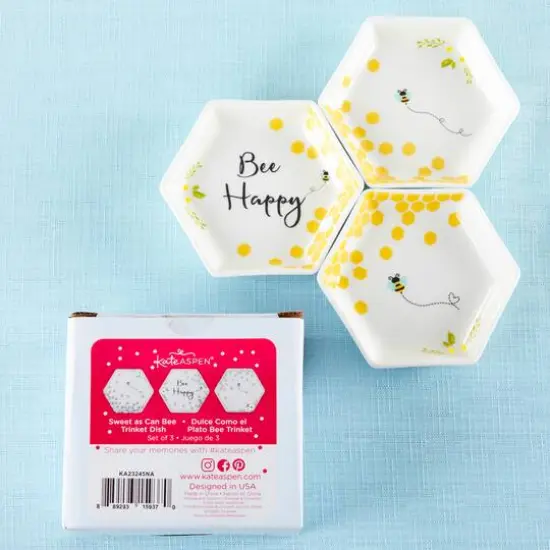 Kate Aspen&reg; Bee Happy Trinket Dish, 3ct. {6}