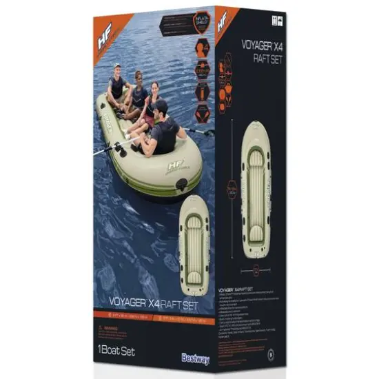 Bestway 11.5ft. Hydro-Force Treck X3 Inflatable Raft Set {4}