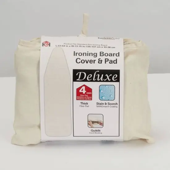 Household Essentials Deluxe Ironing Board Cover & Pad Brown {4}