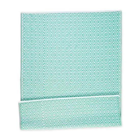 DII&reg; Aqua Diamond Outdoor Rug, 4ft. x 6ft. {1}