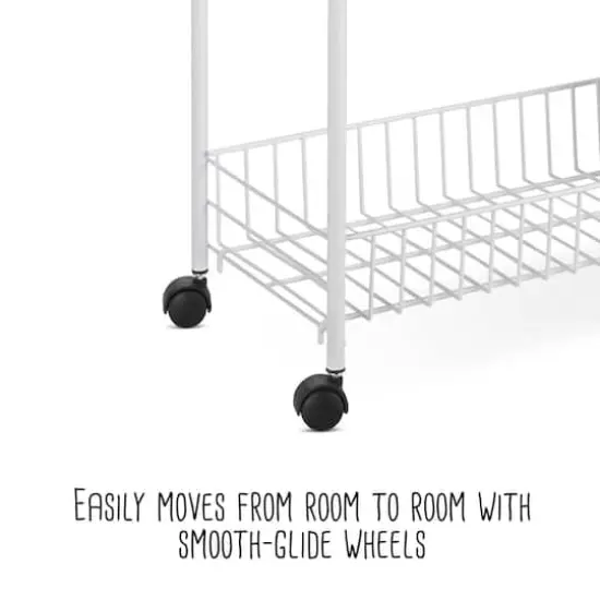 Honey Can Do White 3-Tier Laundry Cart {4}