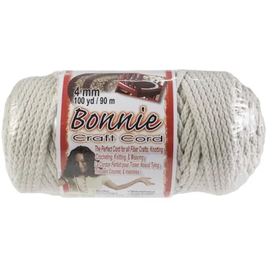 Bonnie Craft Cord, 4mm Lamb's Wool {1}