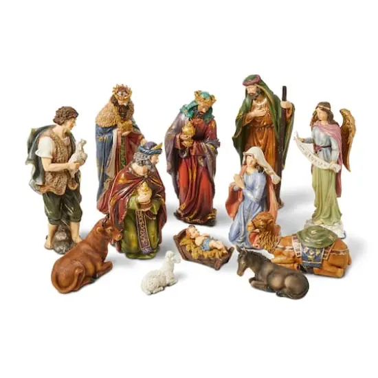 Glitzhome&reg; 16" Oversized Nativity Figurine Set {1}