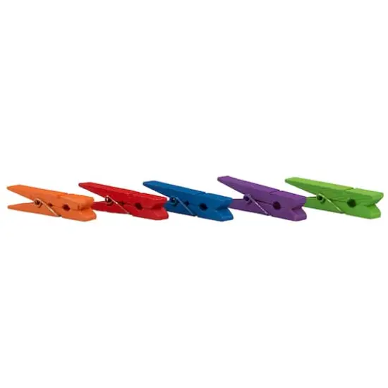 JAM Paper 2" Assorted Color Wood Clip Clothespins, 20ct. {5}