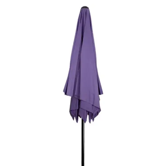 8.85ft. Outdoor Patio Lotus Umbrella Purple {5}