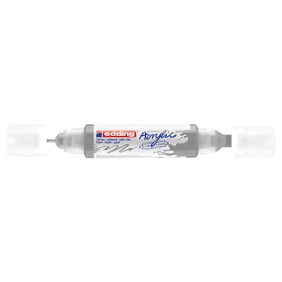 edding&reg; 5400 Acrylic 3D Double Liner Marker Silver {3}