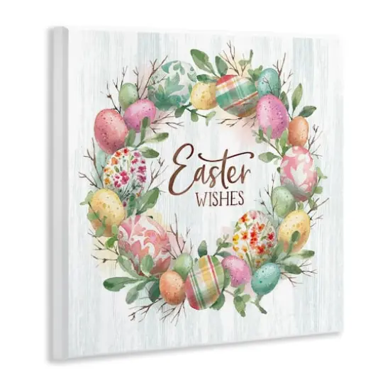 Stupell Industries Easter Wishes Wreath Wall Plaque Art {4}