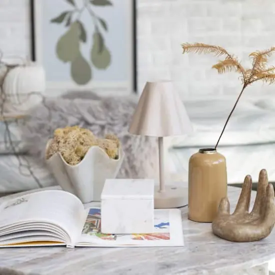 Hello Honey&reg; White Marble Box Storage Container with Lid {5}