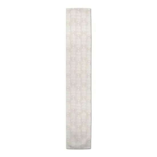 Geometric Circle 16" x 90" Poly Twill Table Runner {4}